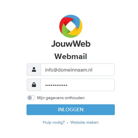 jouwweb webmail email.